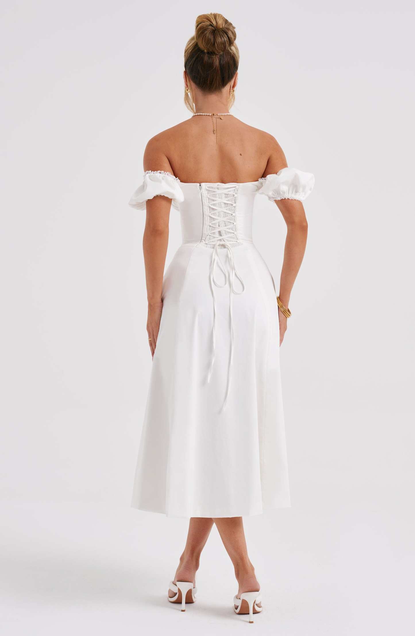 Courtney Midi Dress - Ivory-My Top Dress.All Rights Reserved
