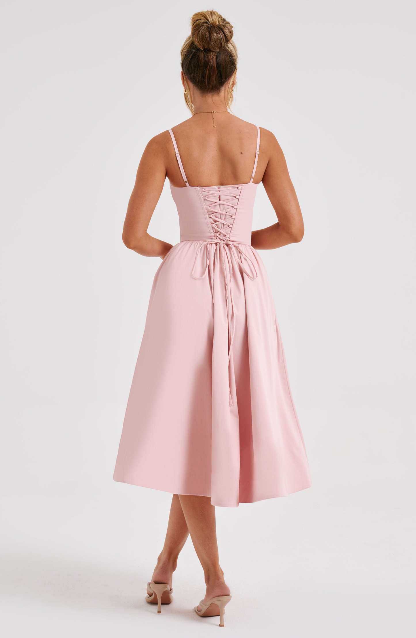 Daisey Midi Dress - Blush-My Top Dress.All Rights Reserved
