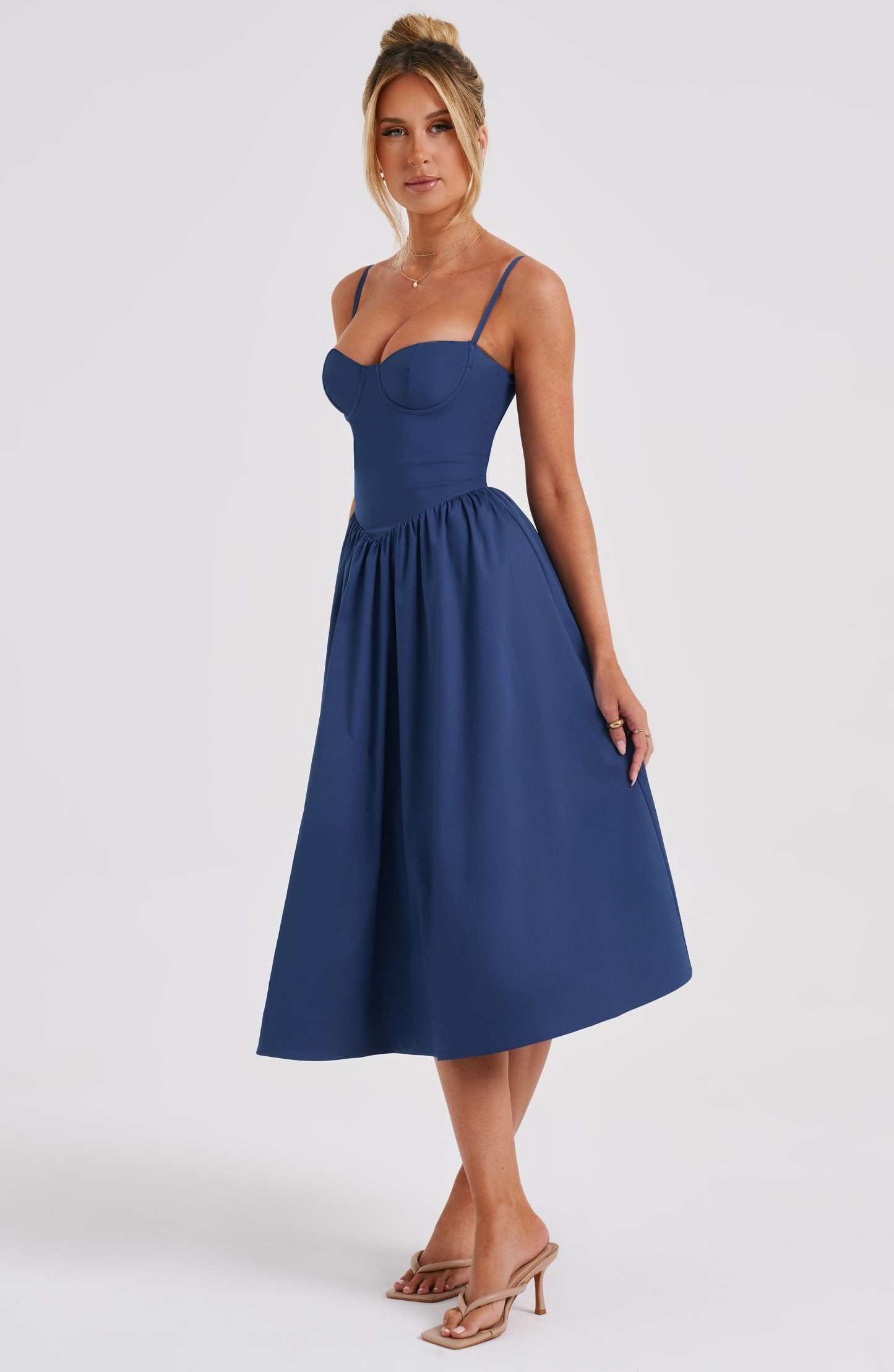 Daisey Midi Dress - Navy-My Top Dress.All Rights Reserved