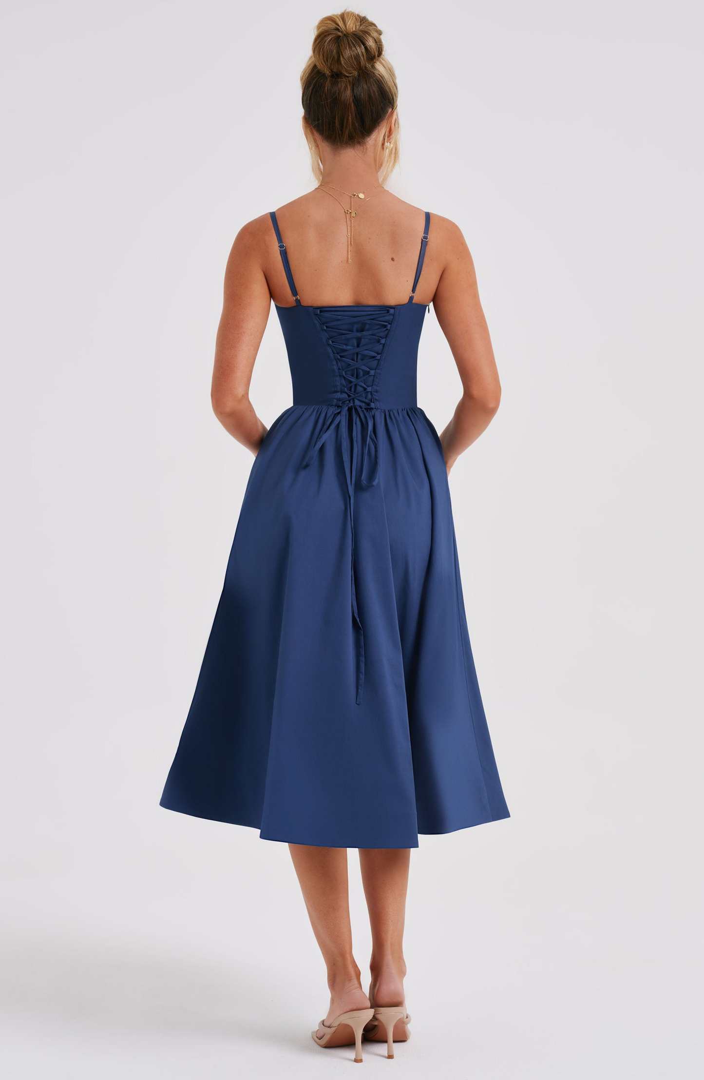 Daisey Midi Dress - Navy-My Top Dress.All Rights Reserved