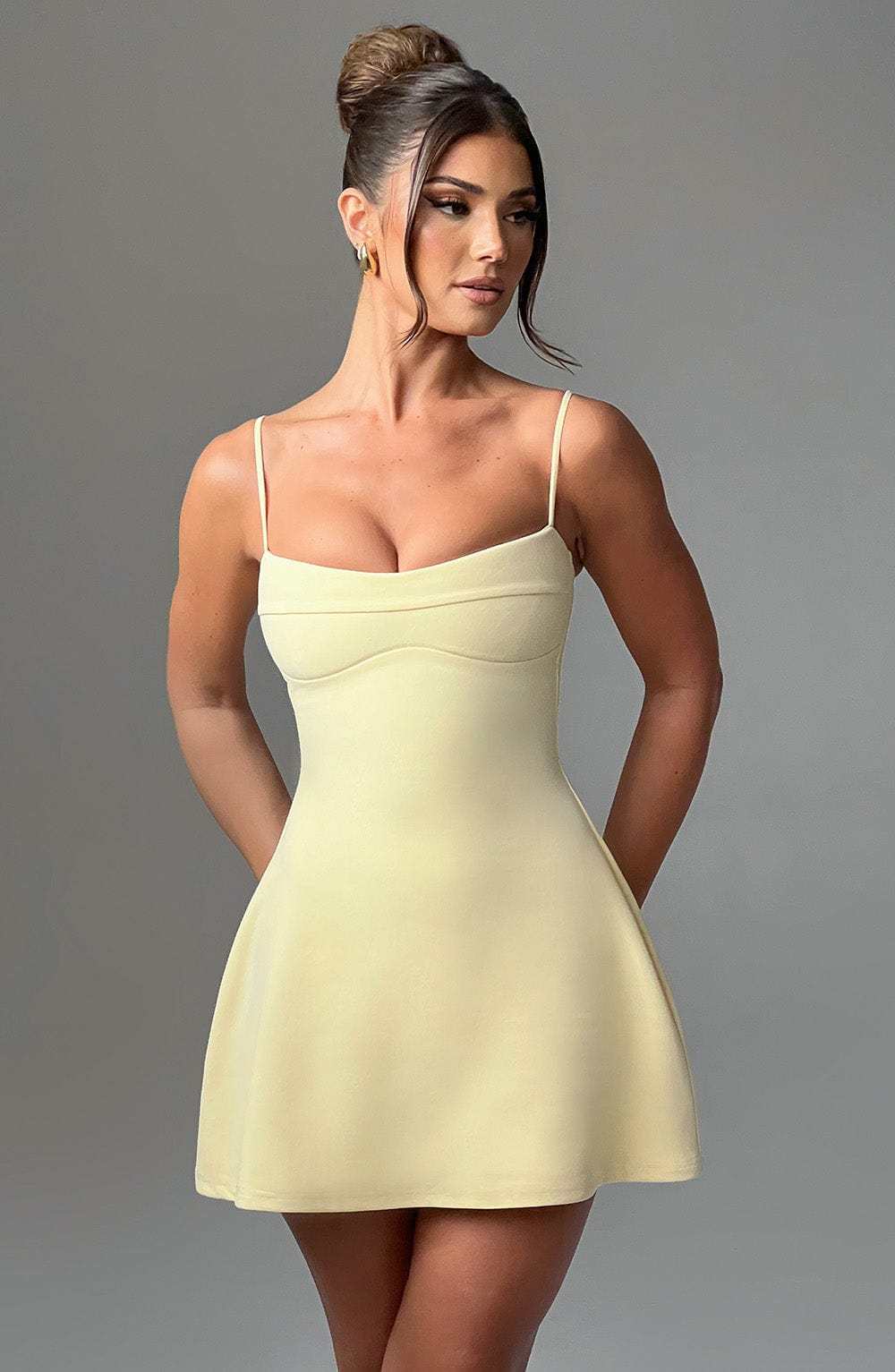 Dakota Mini Dress - Lemon-My Top Dress.All Rights Reserved