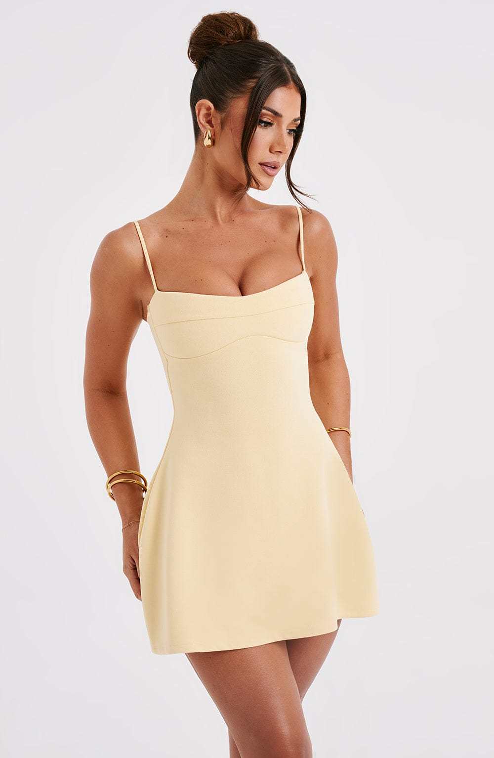 Dakota Mini Dress - Lemon-My Top Dress.All Rights Reserved