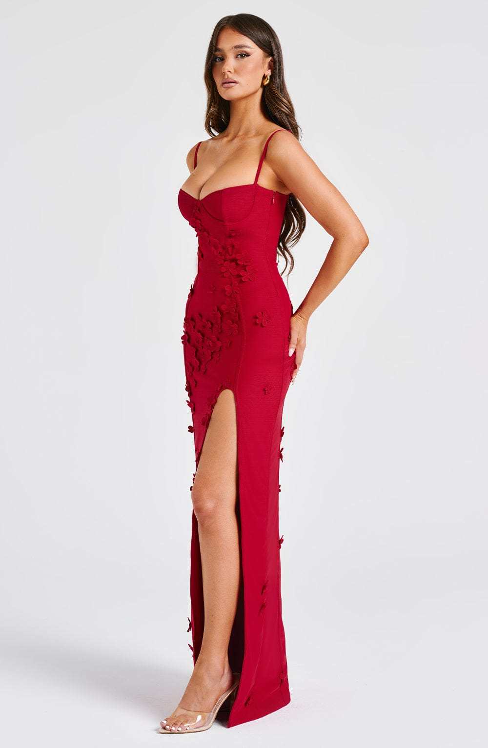 Dalary Maxi Dress - Red Lined-My Top Dress.All Rights Reserved