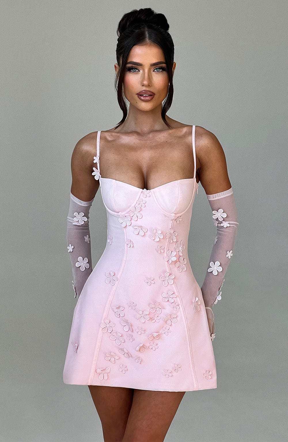 Dalary Mini Dress - Blush-My Top Dress.All Rights Reserved