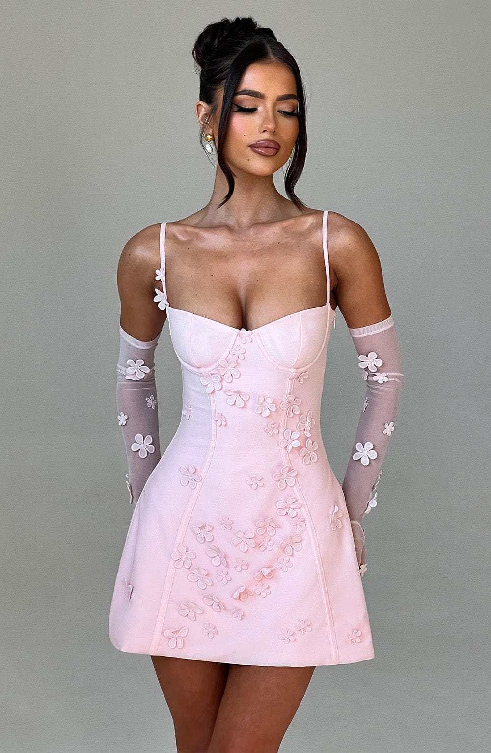 Dalary Mini Dress - Blush-My Top Dress.All Rights Reserved