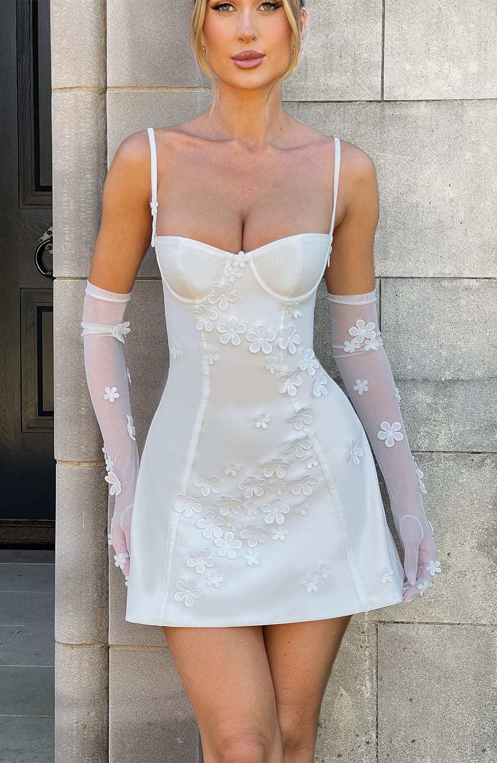Dalary Mini Dress - Ivory-My Top Dress.All Rights Reserved