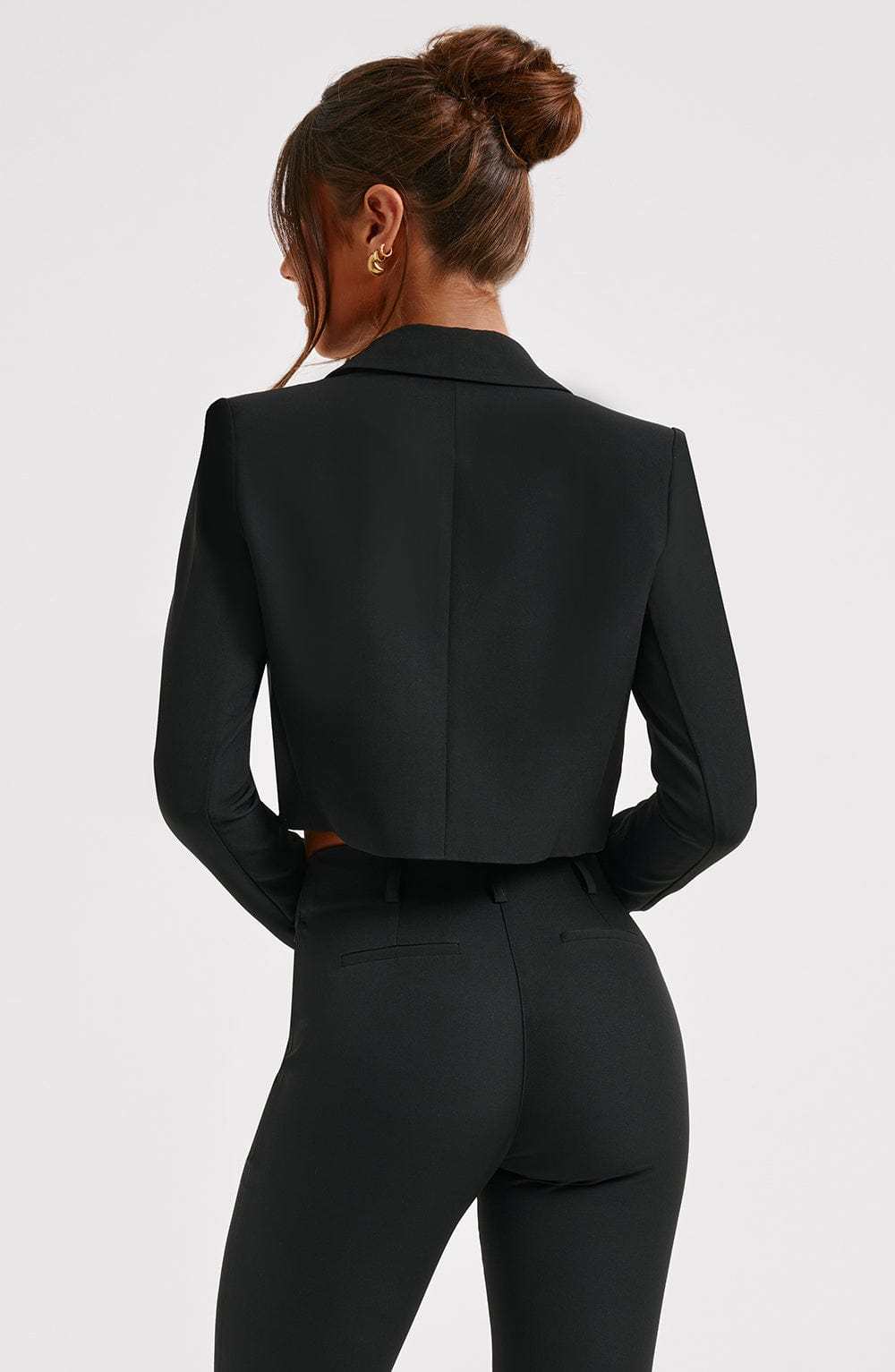 Darci Cropped Blazer - Black-My Top Dress.All Rights Reserved