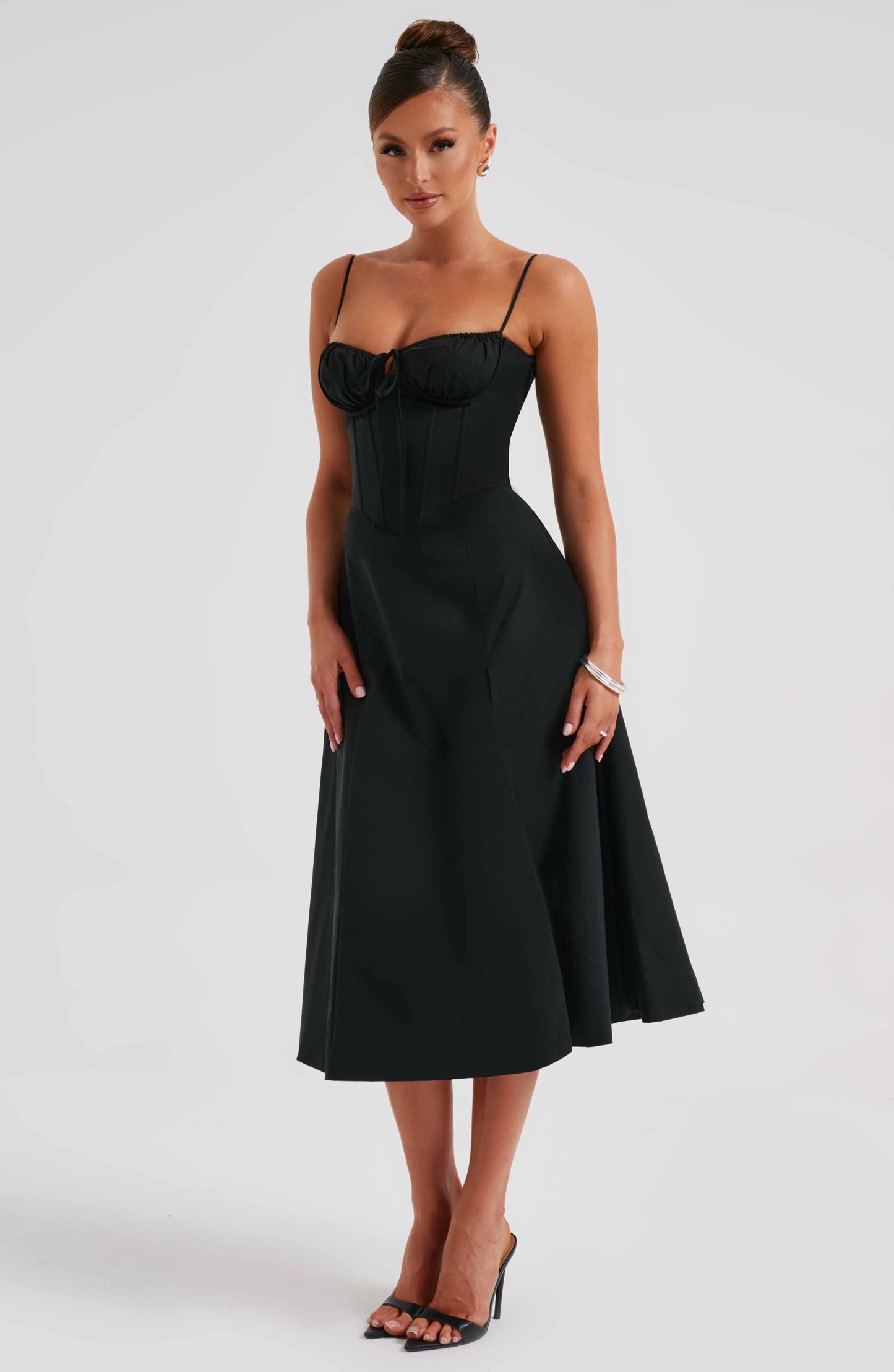 Deanna Midi Dress - Black-My Top Dress.All Rights Reserved