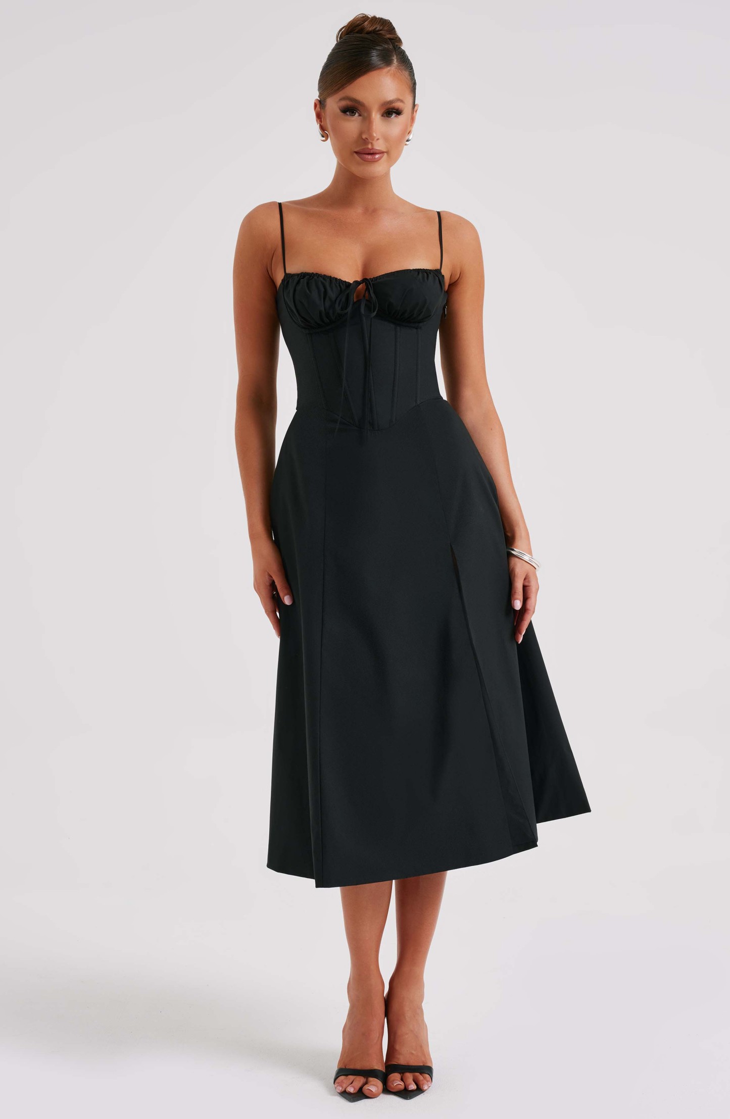 Deanna Midi Dress - Black-My Top Dress.All Rights Reserved