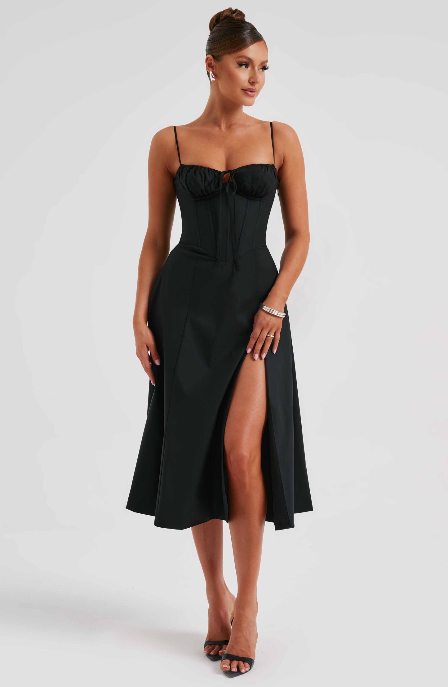 Deanna Midi Dress - Black-My Top Dress.All Rights Reserved
