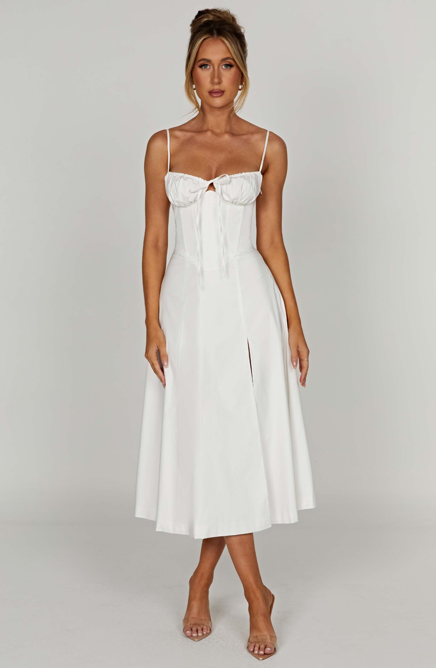 Deanna Midi Dress - Ivory-My Top Dress.All Rights Reserved