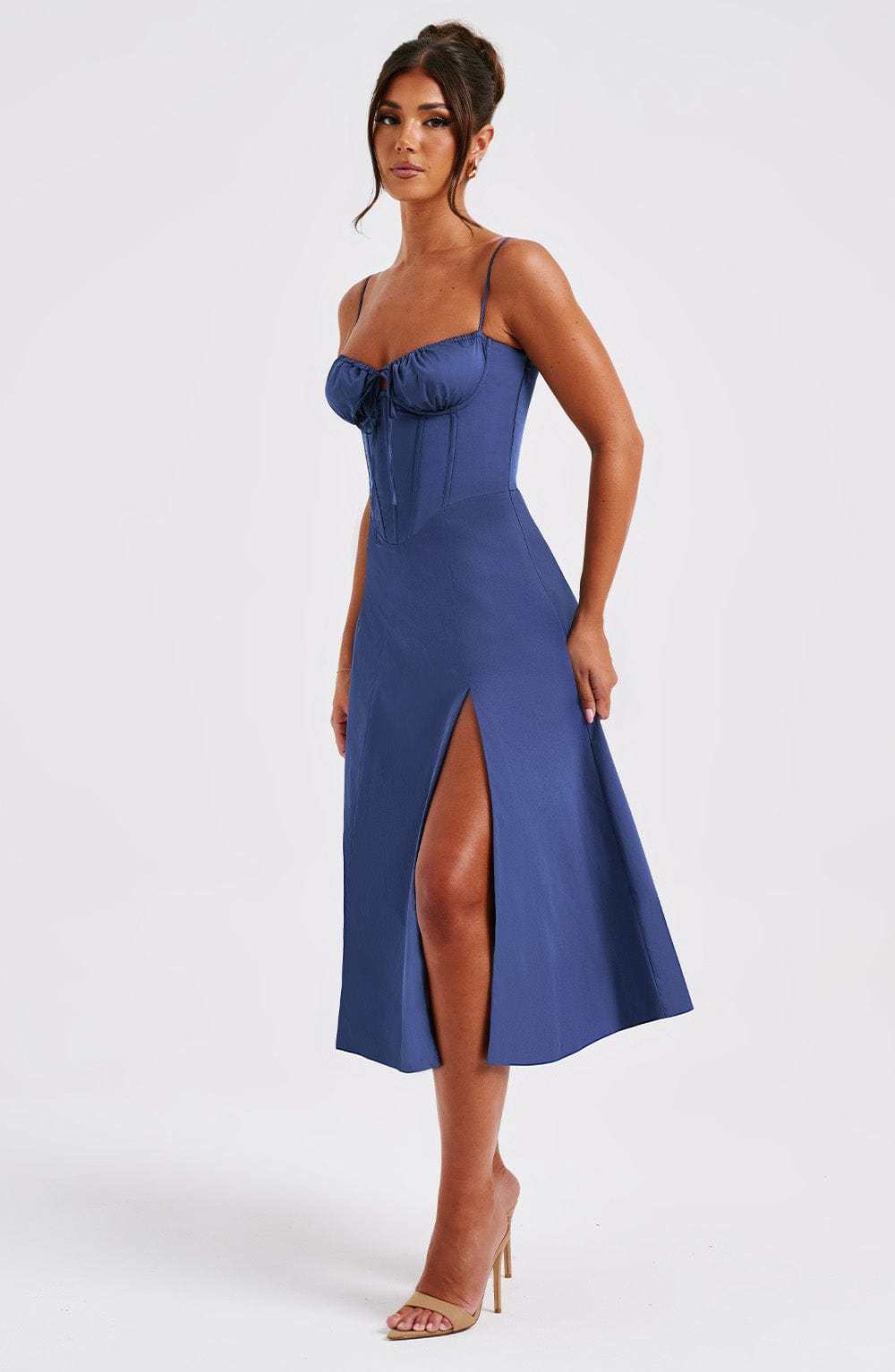 Deanna Midi Dress - Navy-My Top Dress.All Rights Reserved