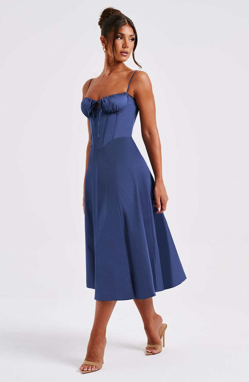 Deanna Midi Dress - Navy-My Top Dress.All Rights Reserved