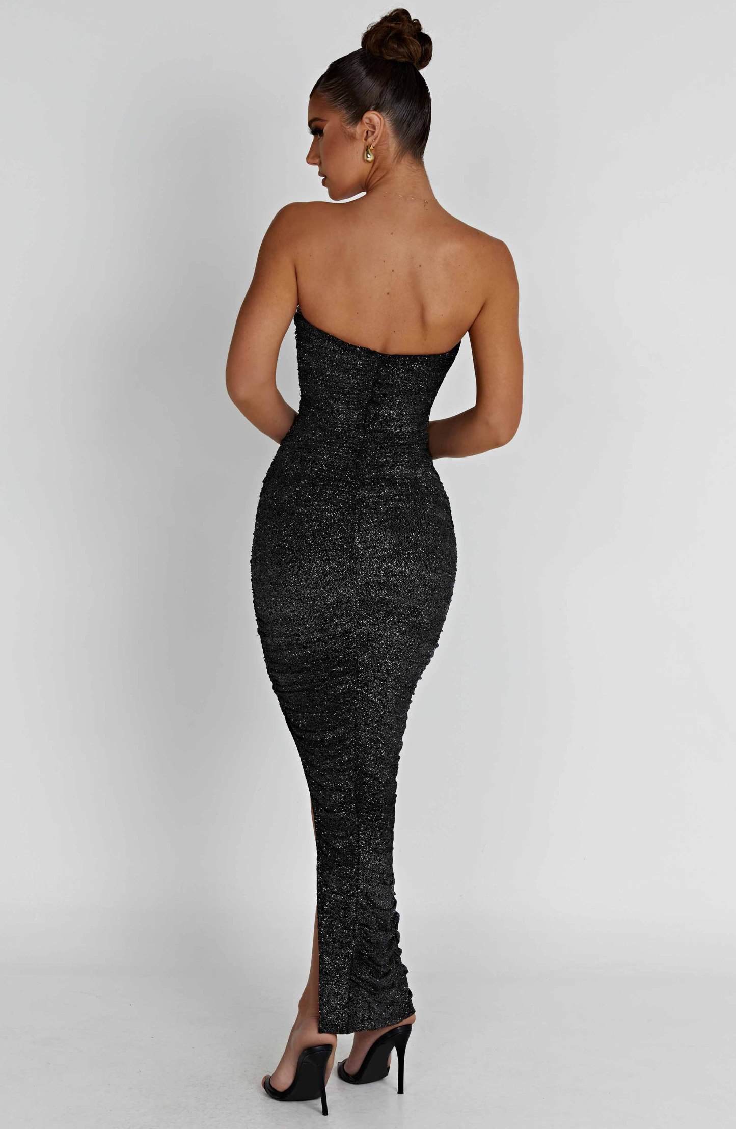 Demi Maxi Dress - Black Sparkle-My Top Dress.All Rights Reserved