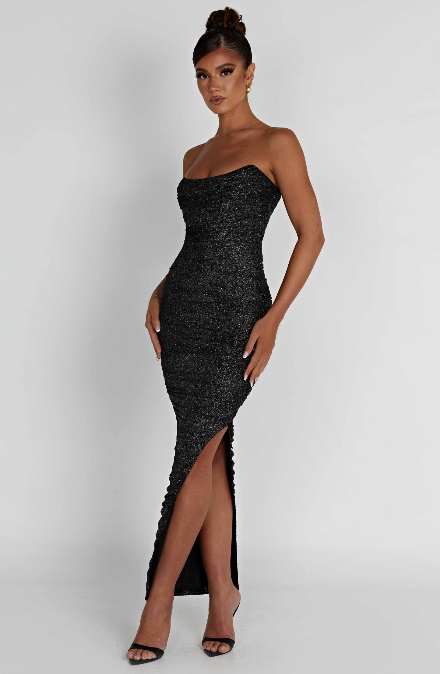 Demi Maxi Dress - Black Sparkle-My Top Dress.All Rights Reserved