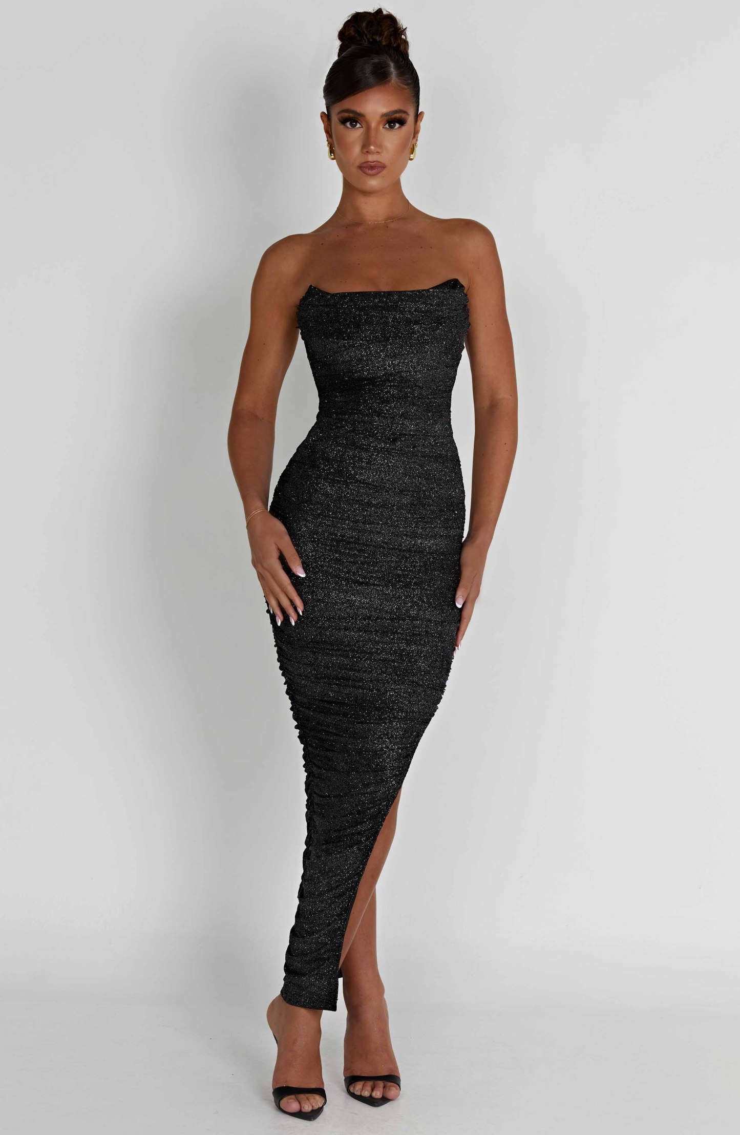 Demi Maxi Dress - Black Sparkle-My Top Dress.All Rights Reserved