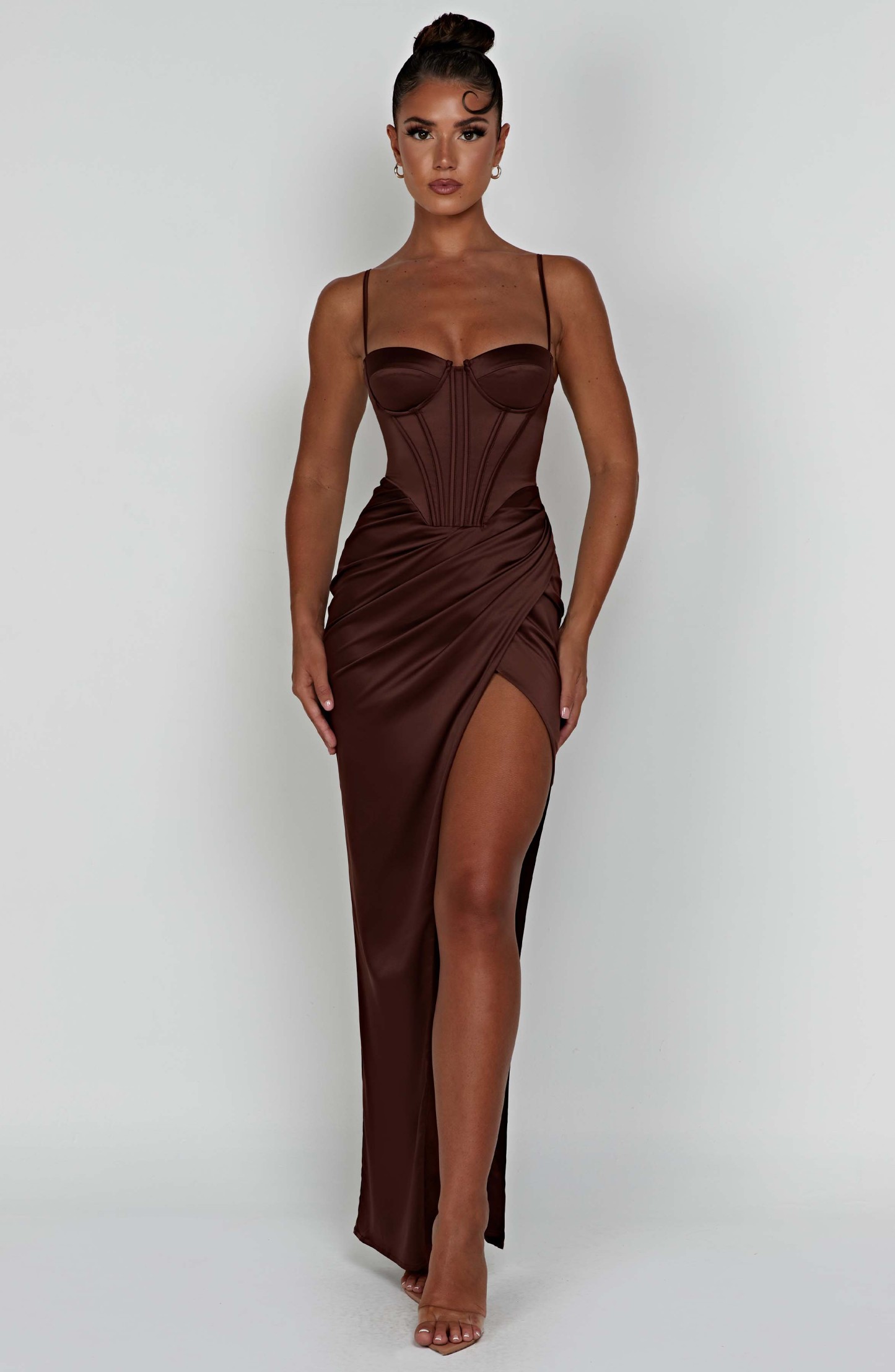 Despina Maxi Dress - Chocolate-My Top Dress.All Rights Reserved