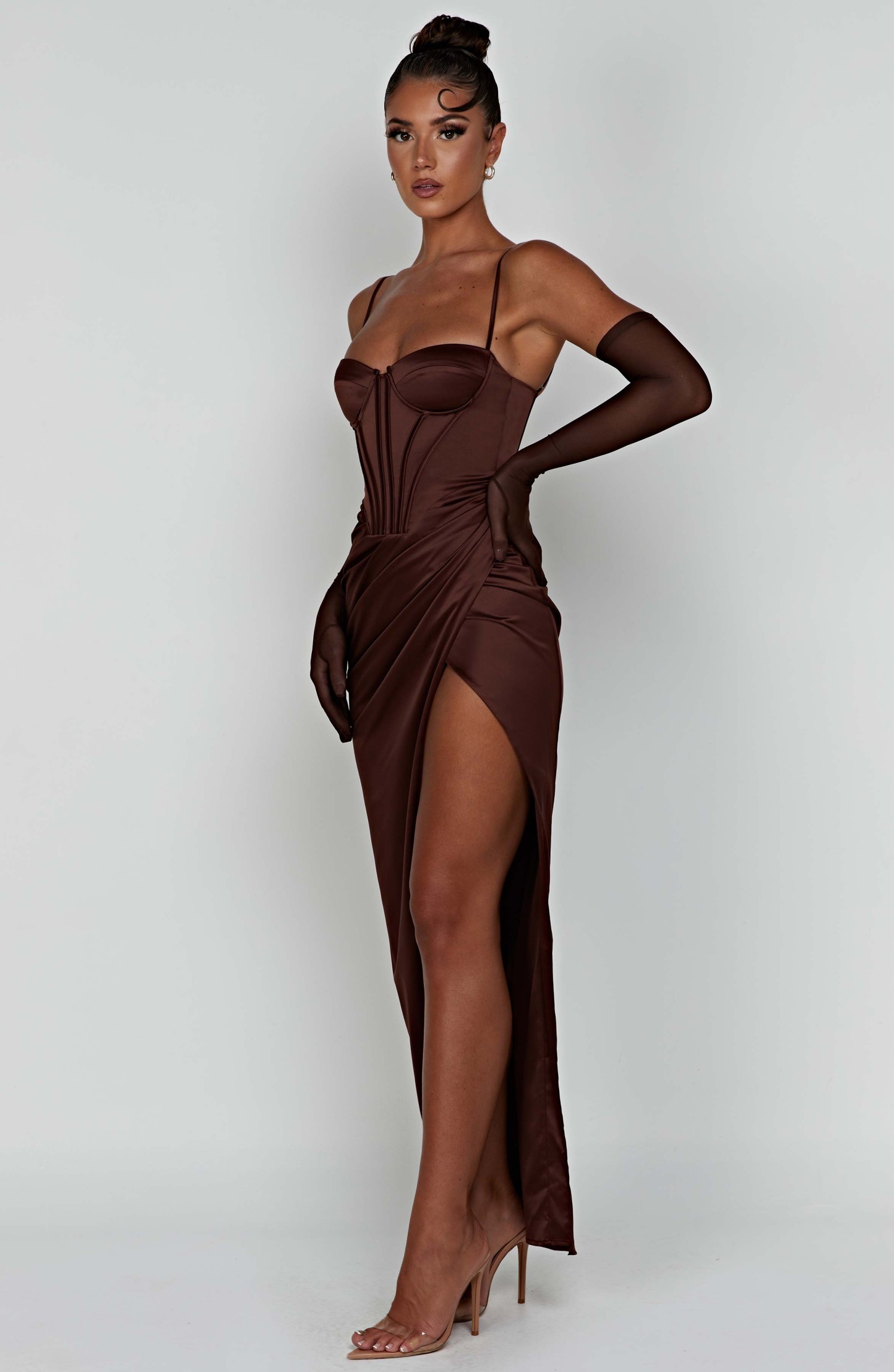 Despina Maxi Dress - Chocolate-My Top Dress.All Rights Reserved