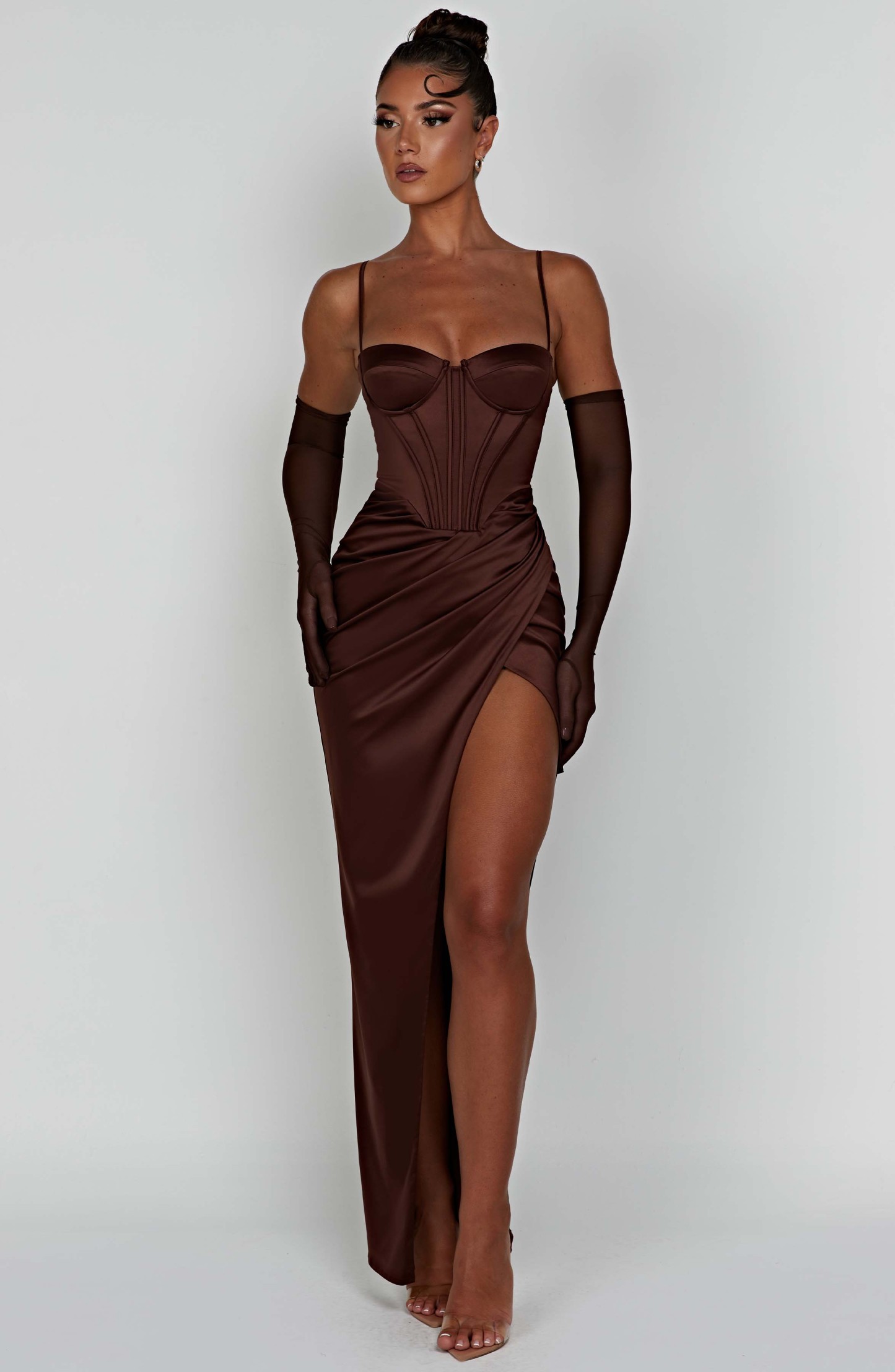Despina Maxi Dress - Chocolate-My Top Dress.All Rights Reserved