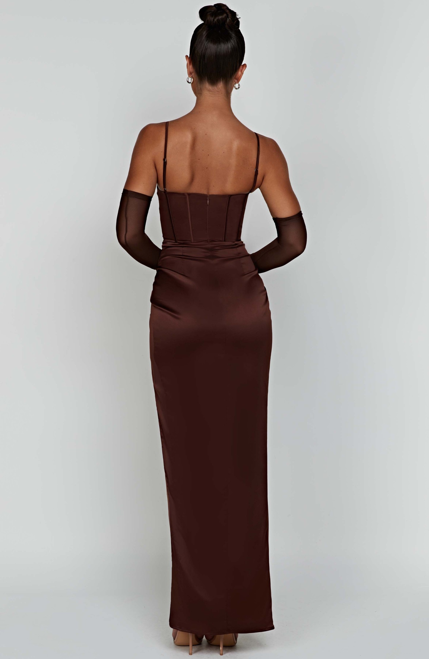 Despina Maxi Dress - Chocolate-My Top Dress.All Rights Reserved