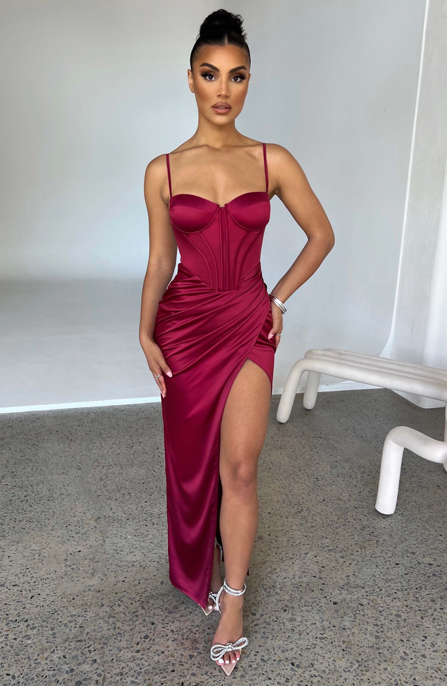 Despina Maxi Dress - Wine-My Top Dress.All Rights Reserved