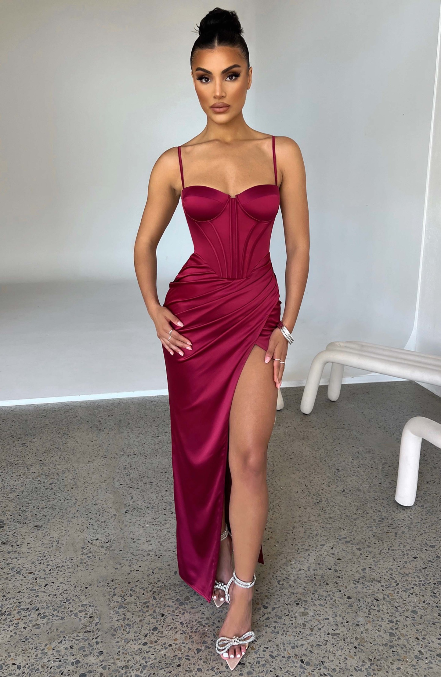 Despina Maxi Dress - Wine-My Top Dress.All Rights Reserved