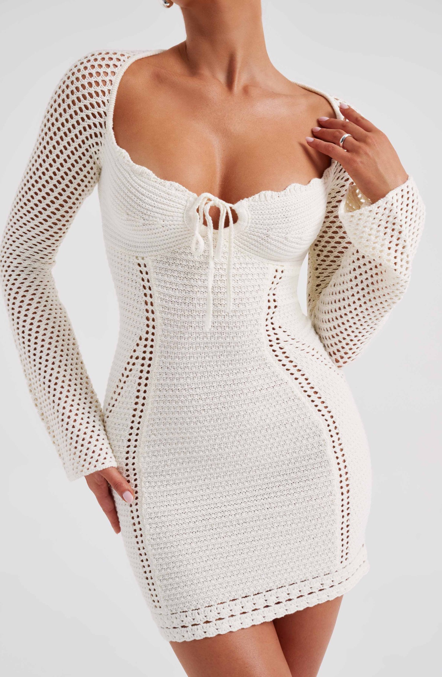 Dezi Mini Dress - White-My Top Dress.All Rights Reserved