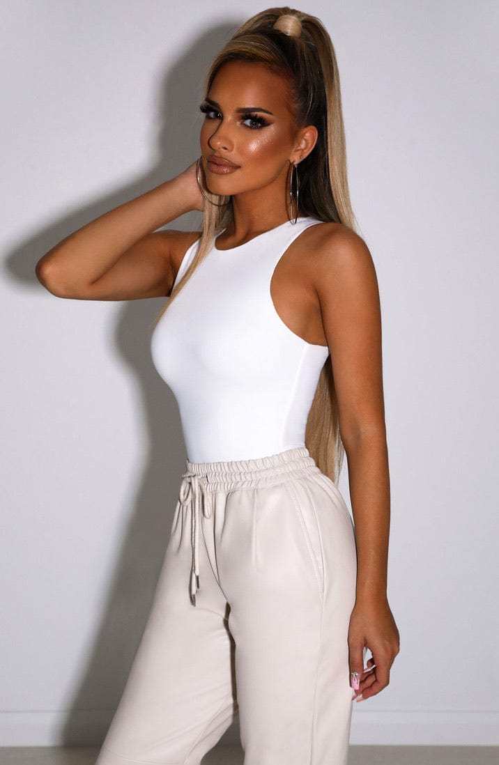 Diana Bodysuit - White-My Top Dress.All Rights Reserved