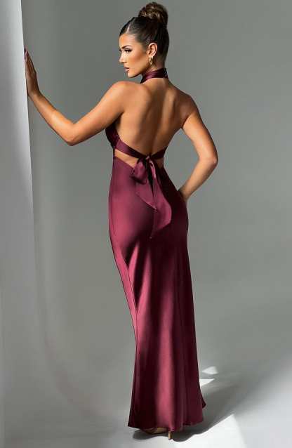 Dimitra Maxi Dress - Burgundy-My Top Dress.All Rights Reserved