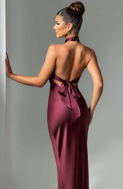 Dimitra Maxi Dress - Burgundy-My Top Dress.All Rights Reserved
