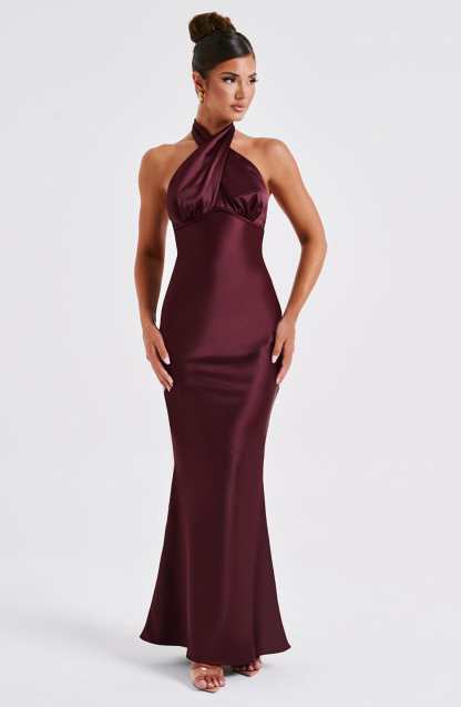 Dimitra Maxi Dress - Burgundy-My Top Dress.All Rights Reserved
