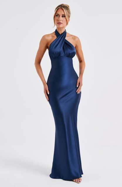 Dimitra Maxi Dress - Navy-My Top Dress.All Rights Reserved