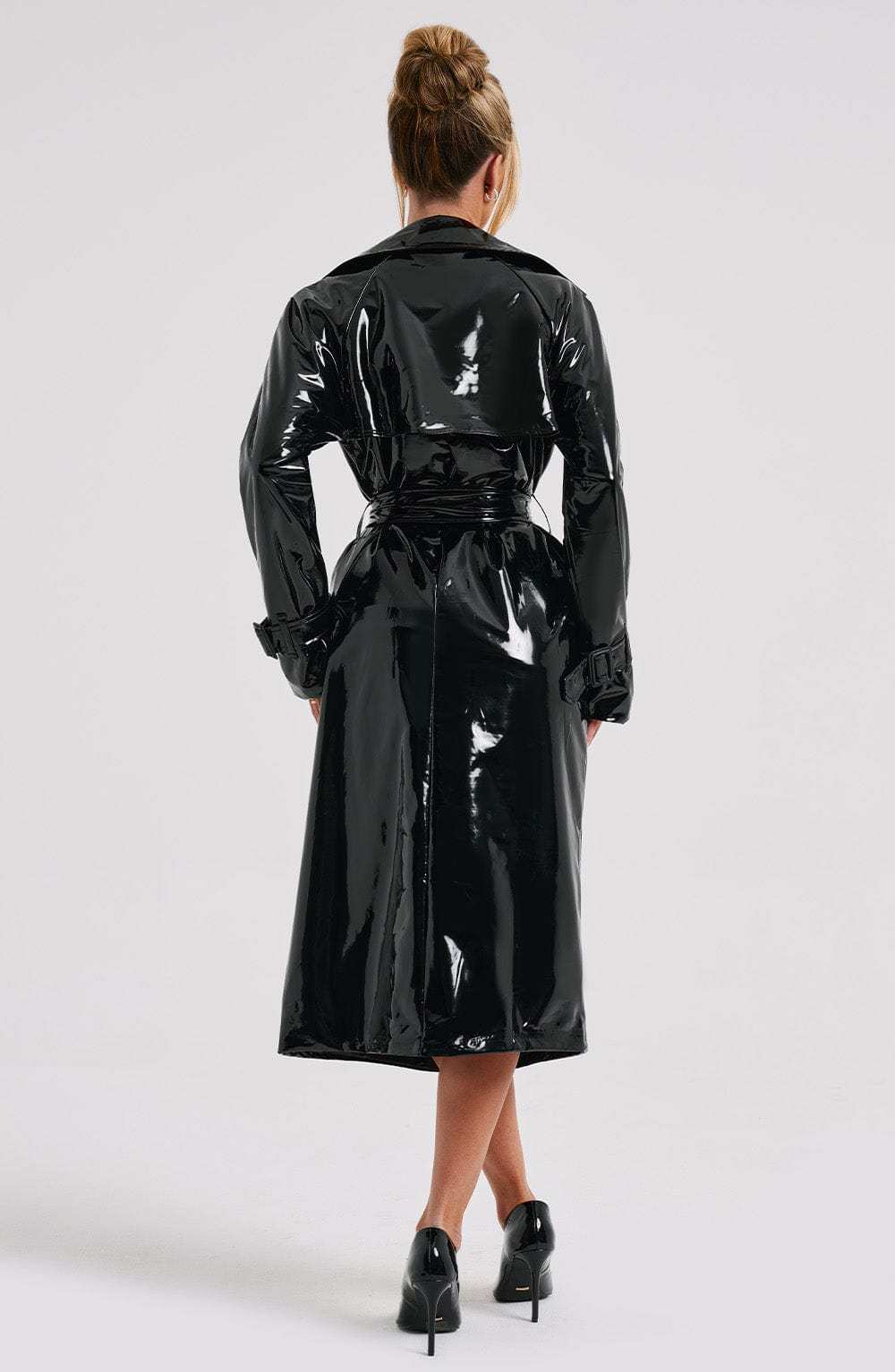Dynasty Trench Coat - Black-My Top Dress.All Rights Reserved