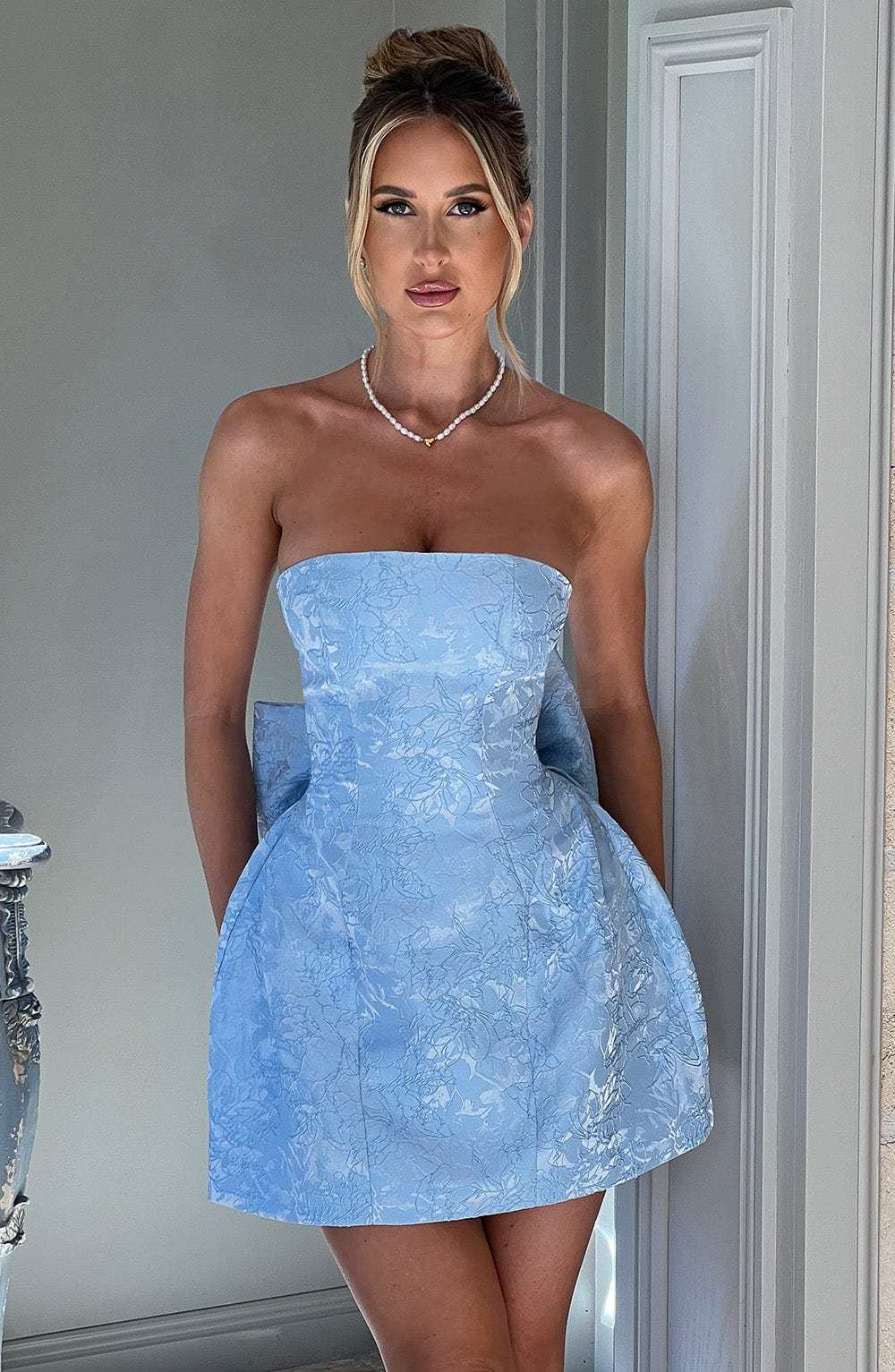 Elenora Mini Dress - Blue-My Top Dress.All Rights Reserved