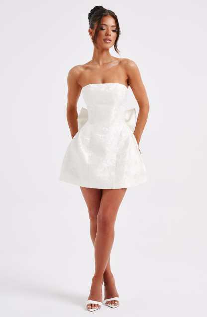 Elenora Mini Dress - Ivory-My Top Dress.All Rights Reserved