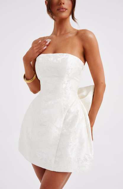 Elenora Mini Dress - Ivory-My Top Dress.All Rights Reserved