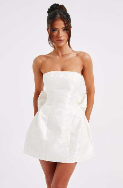 Elenora Mini Dress - Ivory-My Top Dress.All Rights Reserved