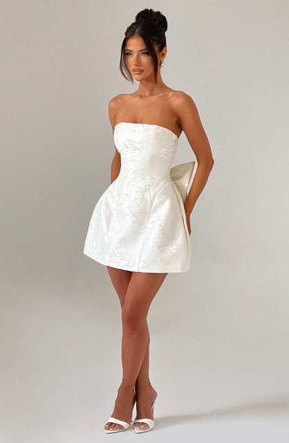 Elenora Mini Dress - Ivory-My Top Dress.All Rights Reserved