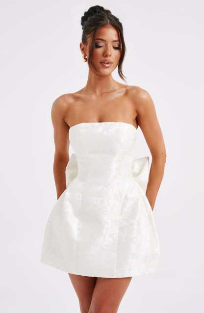 Elenora Mini Dress - Ivory-My Top Dress.All Rights Reserved