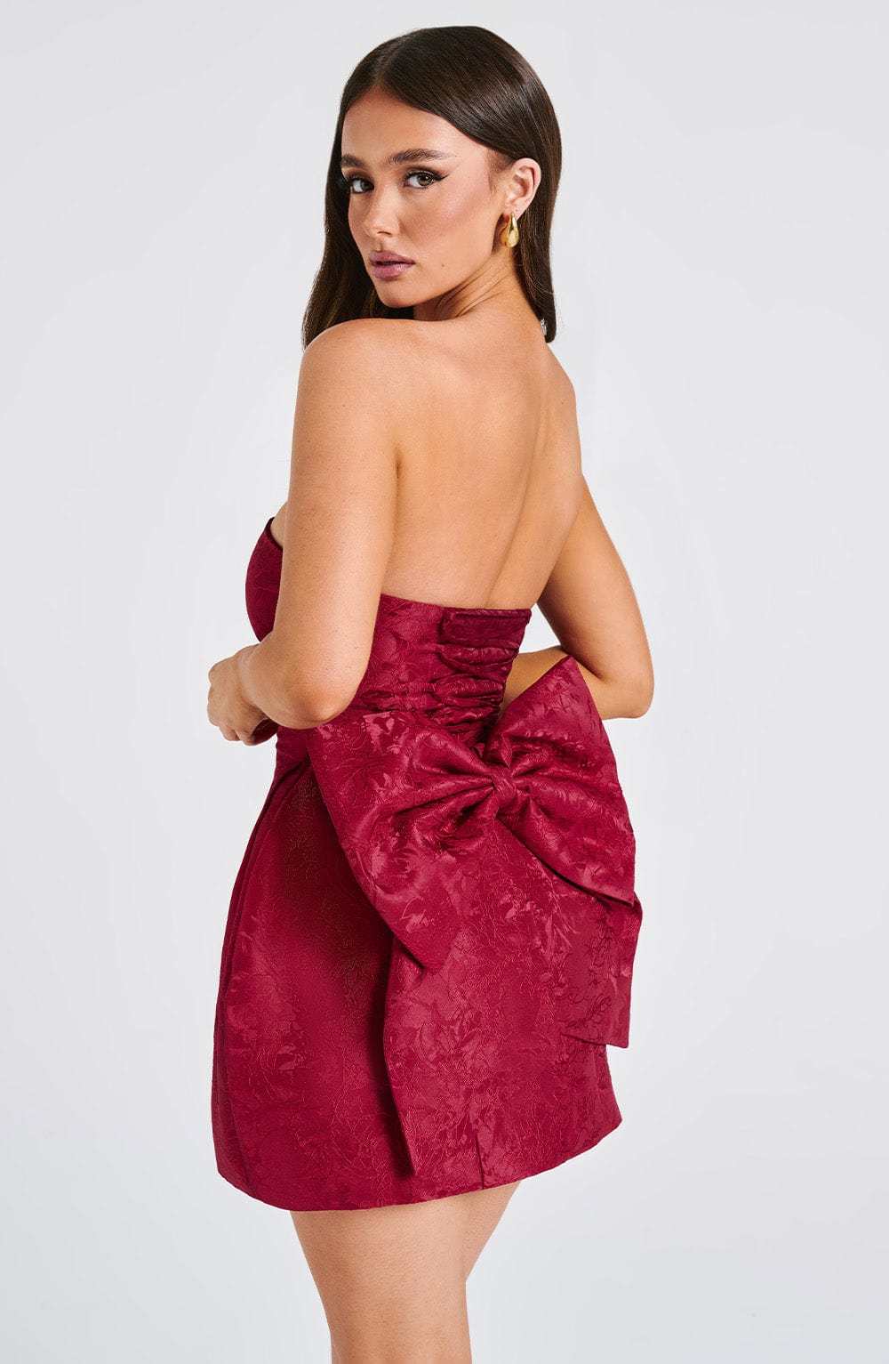 Elenora Mini Dress - Red-My Top Dress.All Rights Reserved