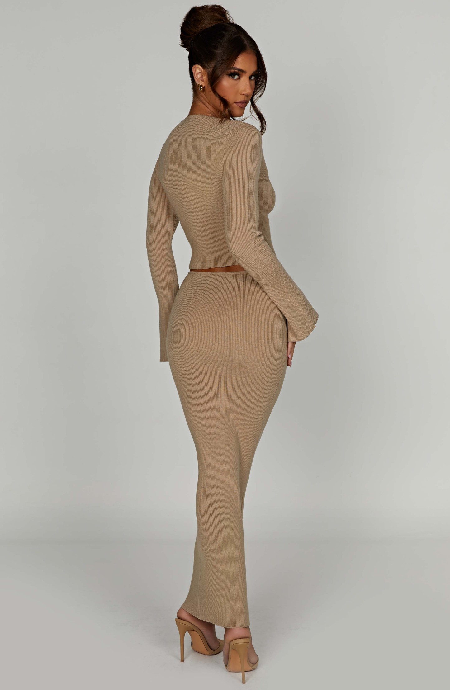 Elia Maxi Skirt - Beige-My Top Dress.All Rights Reserved