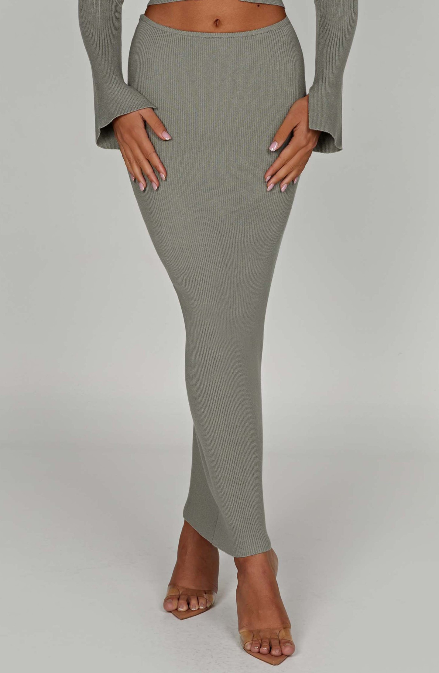 Elia Maxi Skirt - Khaki-My Top Dress.All Rights Reserved