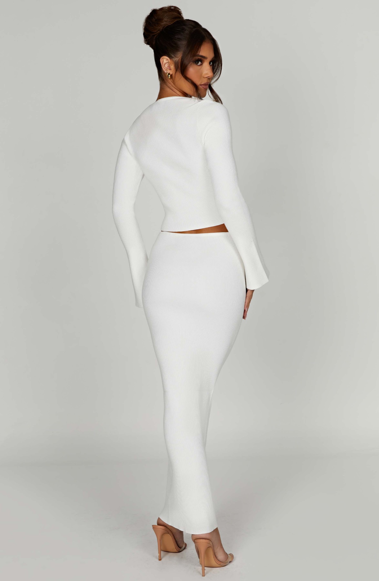 Elia Maxi Skirt - White-My Top Dress.All Rights Reserved