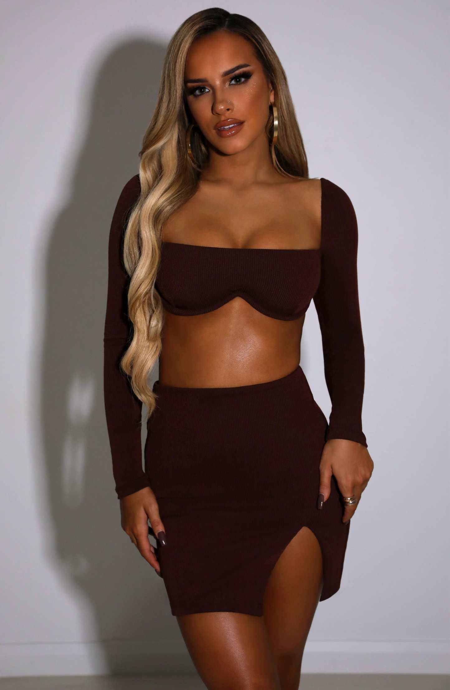 Eliza Mini Skirt - Chocolate-My Top Dress.All Rights Reserved