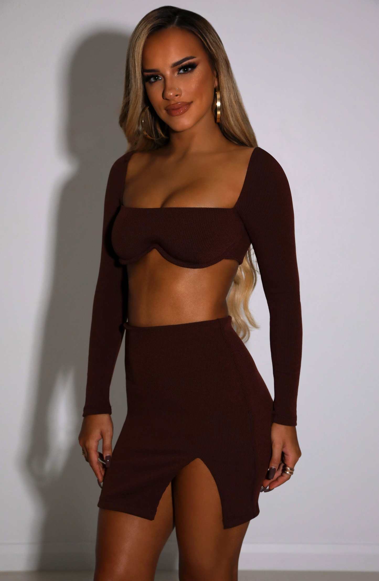 Eliza Mini Skirt - Chocolate-My Top Dress.All Rights Reserved