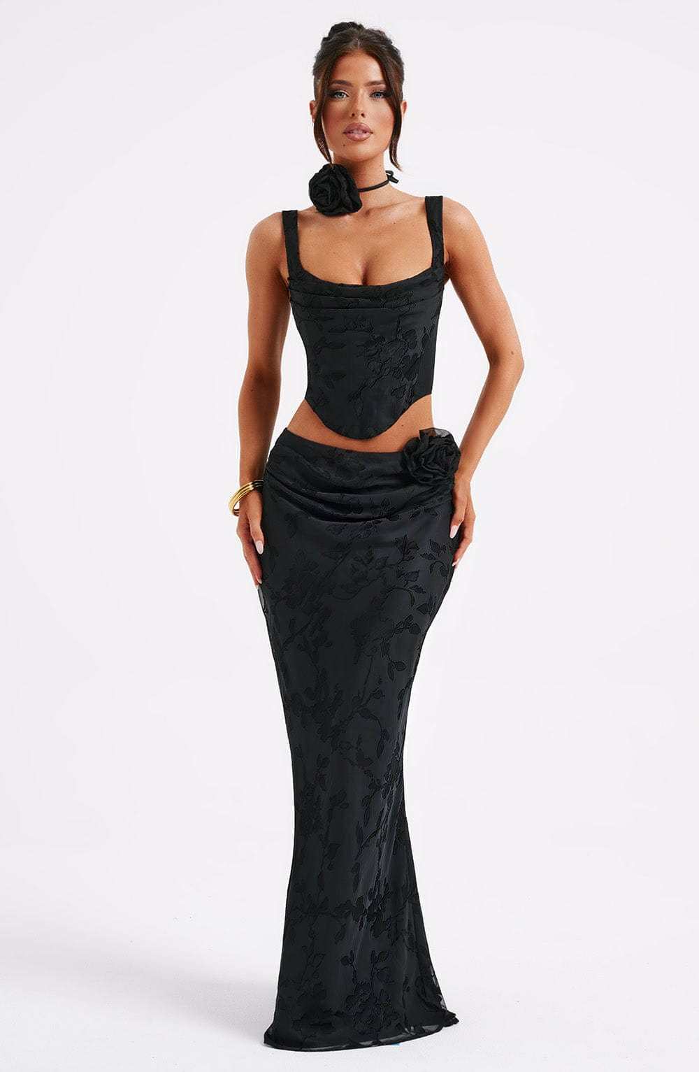 Elizabeth Maxi Skirt - Black-My Top Dress.All Rights Reserved