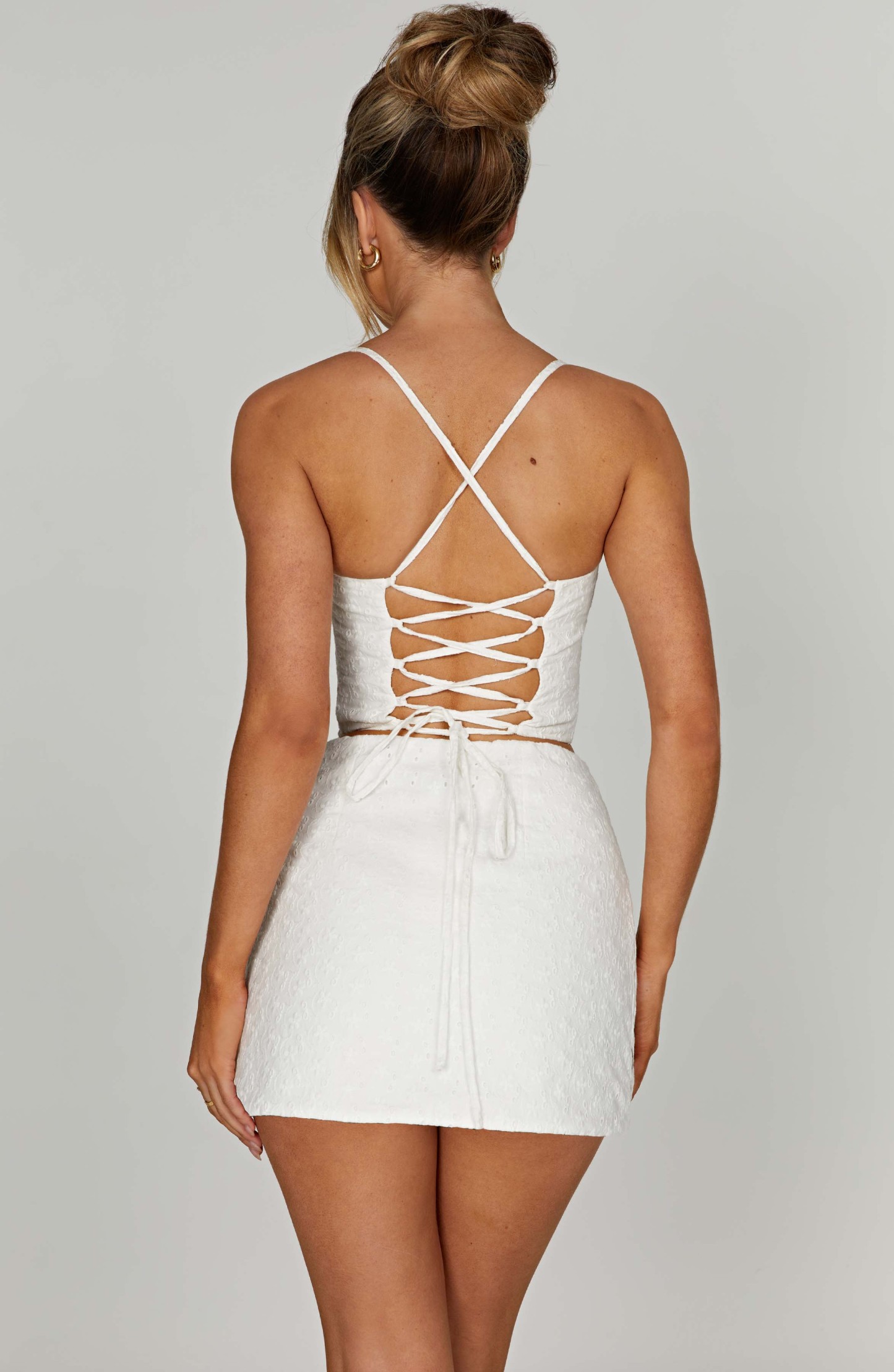 Erika Mini Skirt - Ivory-My Top Dress.All Rights Reserved