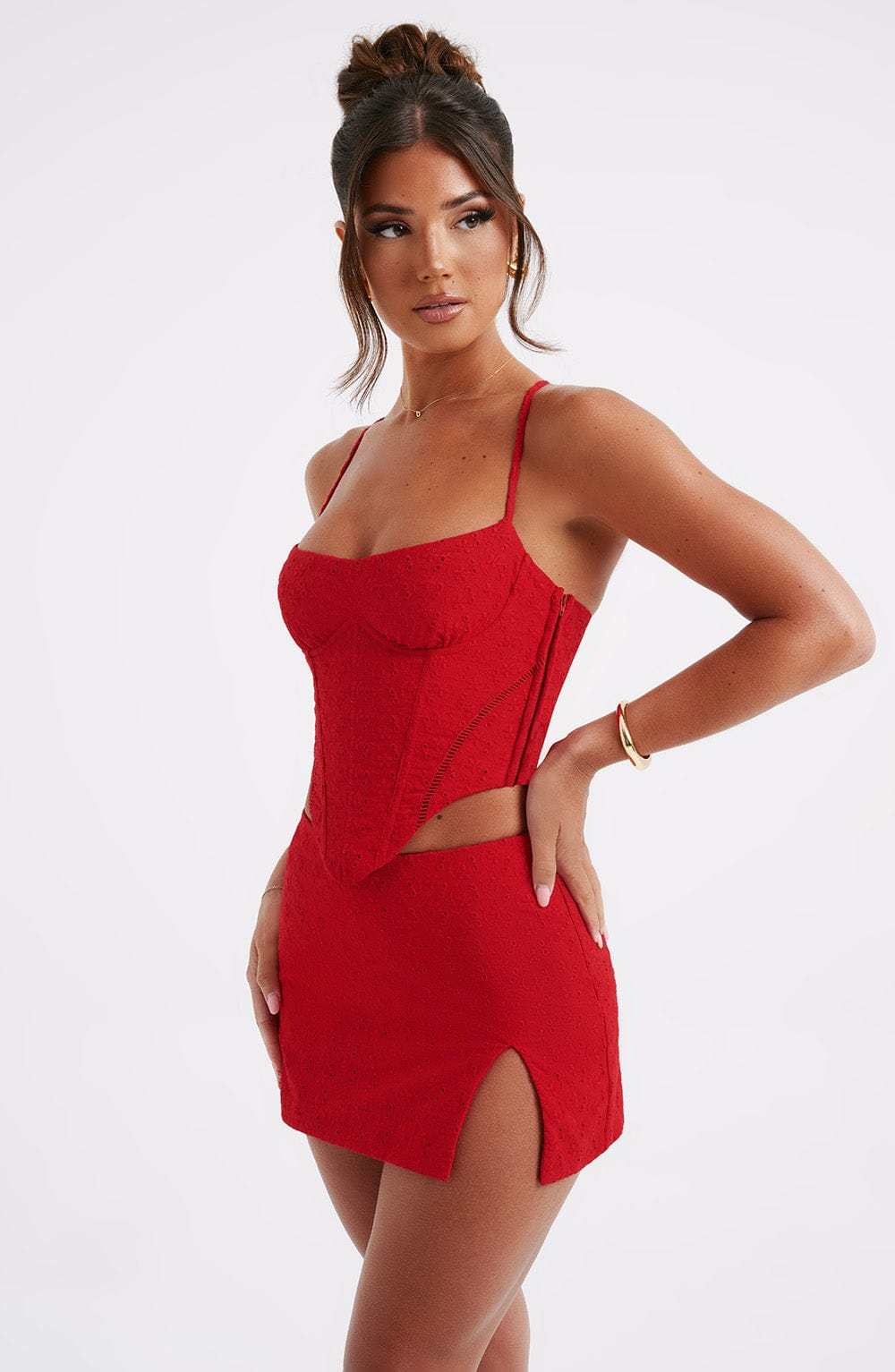 Erika Mini Skirt - Red-My Top Dress.All Rights Reserved