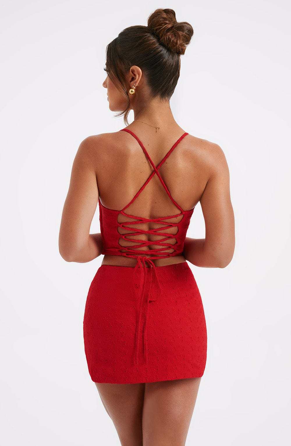 Erika Mini Skirt - Red-My Top Dress.All Rights Reserved