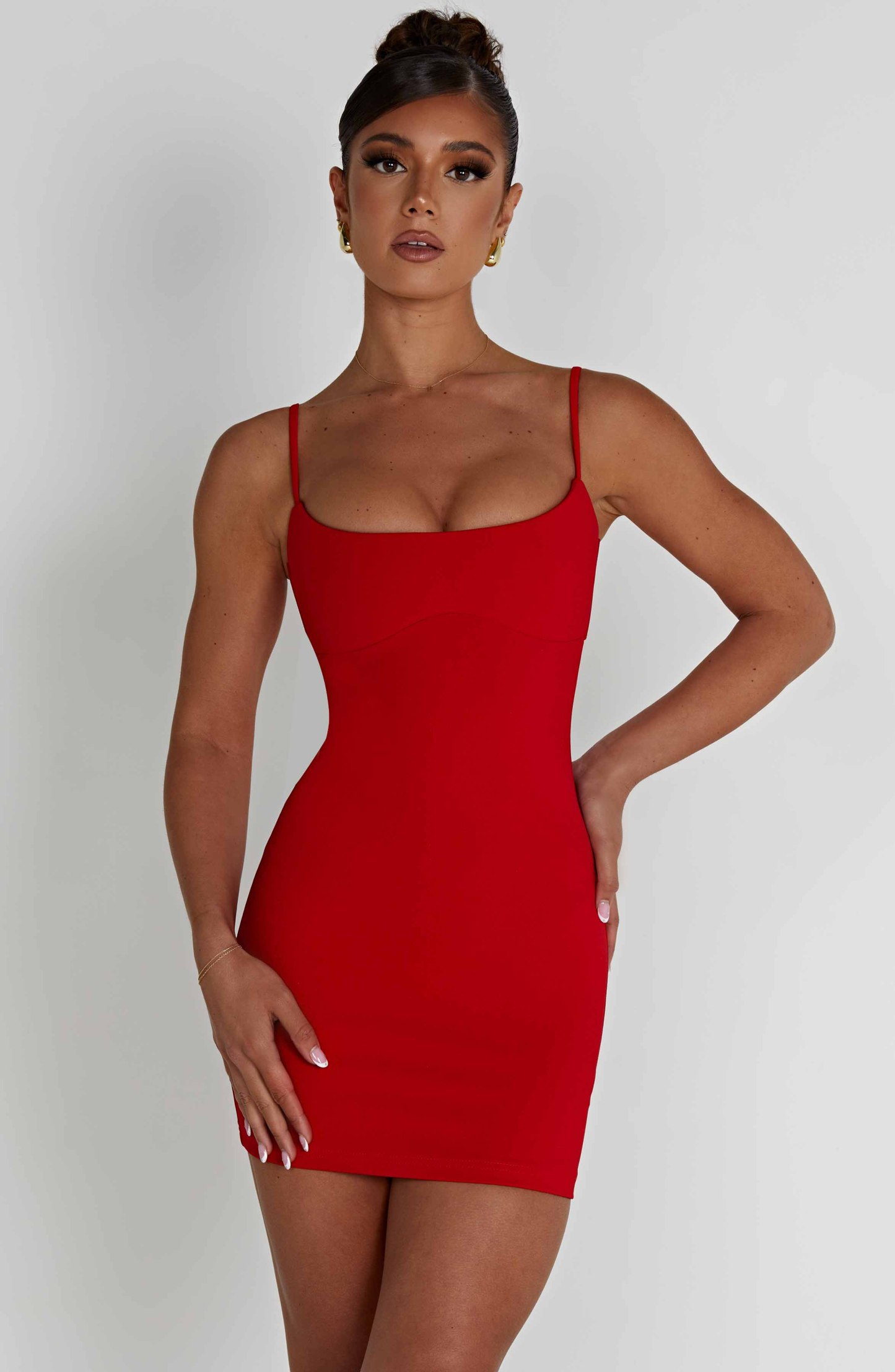 Estee Mini Dress - Red-My Top Dress.All Rights Reserved